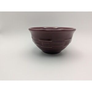 Vintage Longaberger Pottery 4.25" Dessert Bowl Paprika Color Woven Traditions